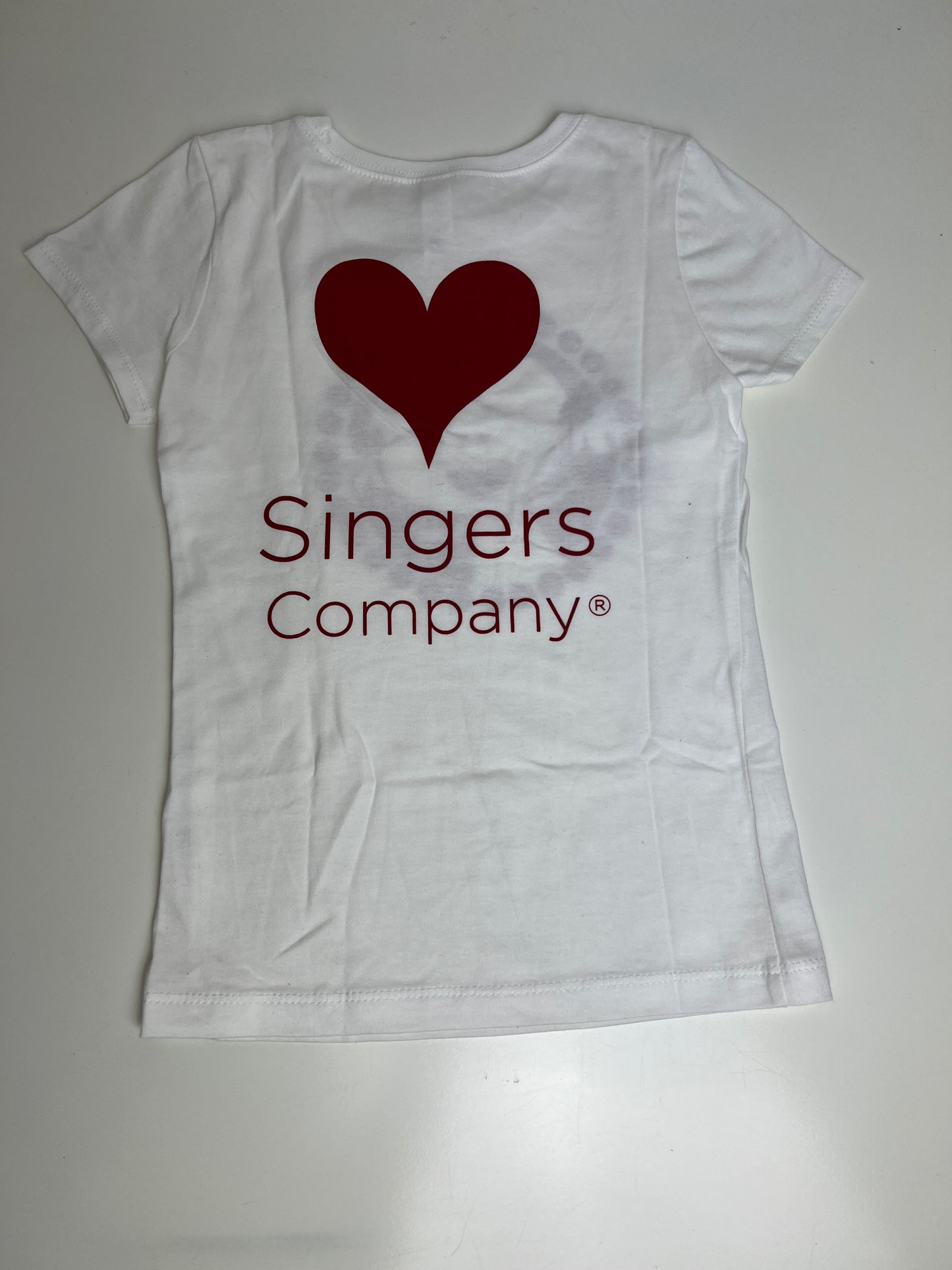 #9 White Tshirt with Red Sadie Logo -- Child XS Only