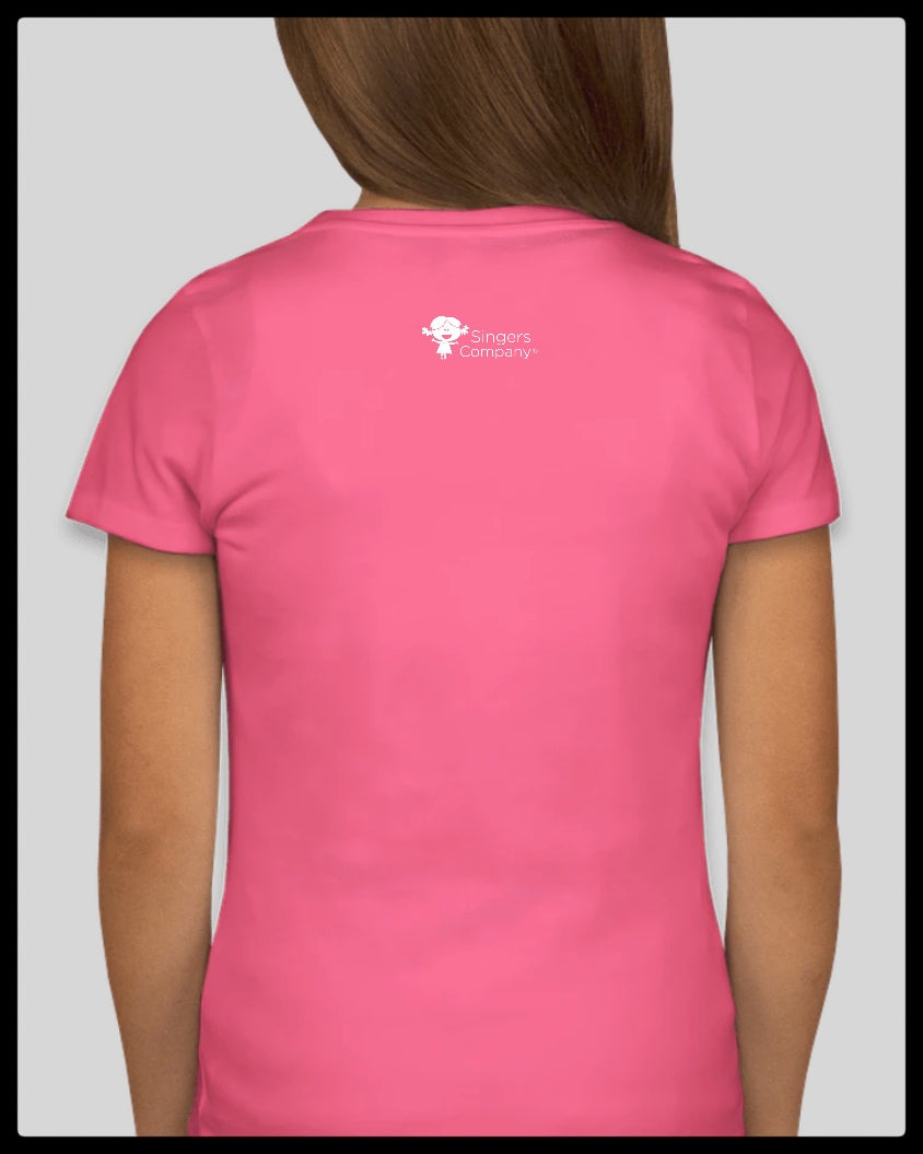 NEW! Pink Tshirt -- I'll Sing Out Strong, I'll Share My Light