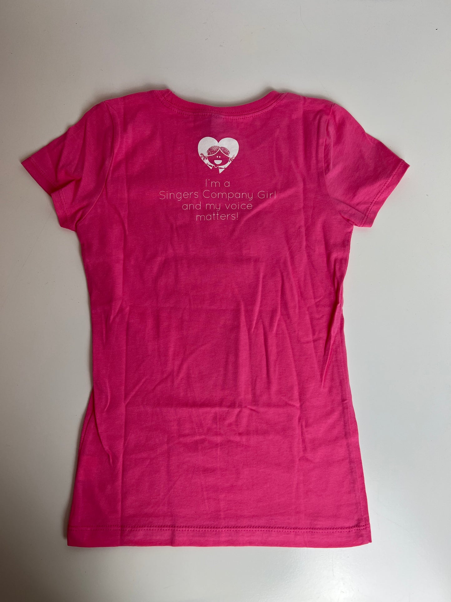 #2 Pink Shirt with Dark Pink Sadie Logo -- Child XS Only